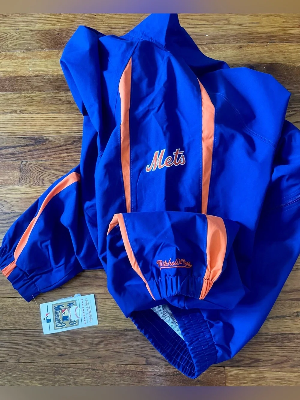 Mitchell And Ness New York Mets Jacket Blue BLM Men’s Size 4XL